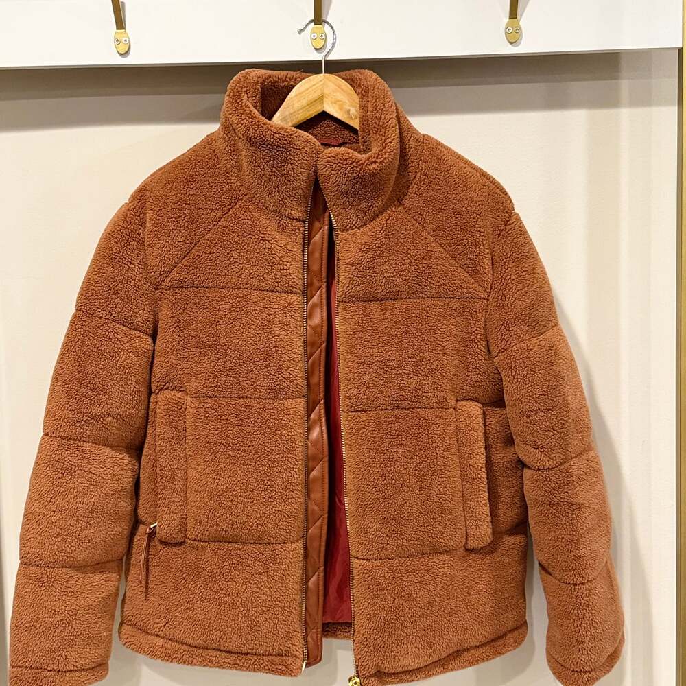 NWT Rebecca Minkoff Ladies Sz L Puffer Coat In Color Cocoa